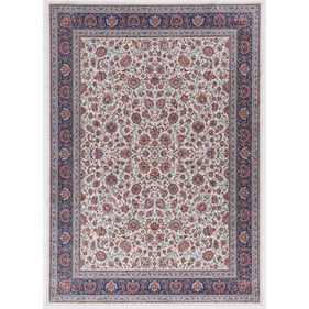 Linon Emerald Ritchie Ivory And Blue Rug - 38x26