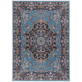 Linon Emerald Martin Blue And Navy Rug - 60x39