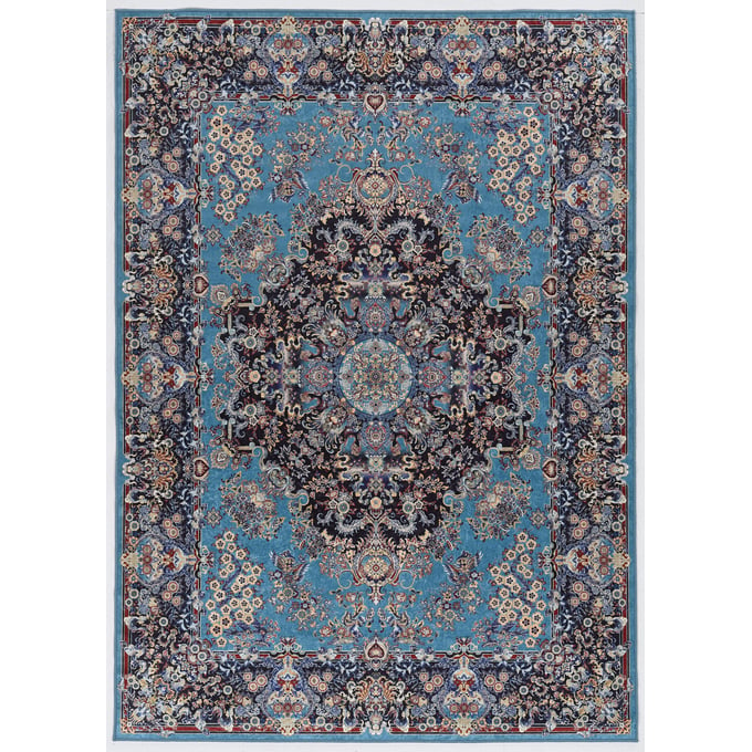 Linon Emerald Martin Blue And Navy Rug - 60x39 LN-RUGEM2535