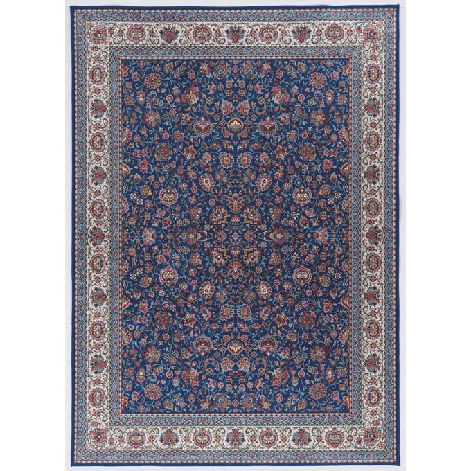 Linon Emerald Ritchie Blue And Ivory Rug - 84x60 LN-RUGEM2857