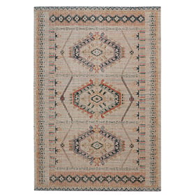 Linon Great Zero Lana Ivory And Terracotta Rug - 60x36