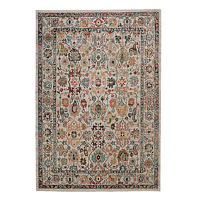 Linon Great Zero Laramie Ivory And Blue Rug - 36x24