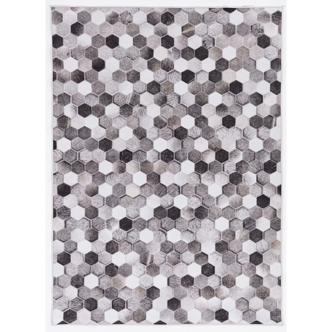 Linon Laredo Fortin Grey And Ivory Rug - 60x36 LN-RUGLO1135