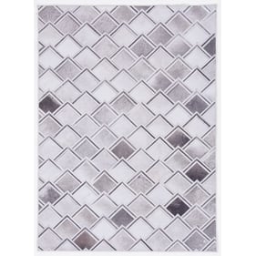 Linon Laredo Fortin Grey And Ivory Rug - 84x60