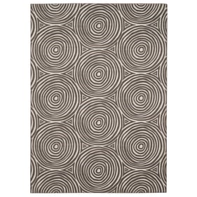 Linon Outdoor Washable Ocoee Ivory And Brown Rug - 60x36