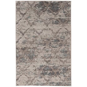 Linon Vintage Trellis Grey And Charcoal Rug - 36x24