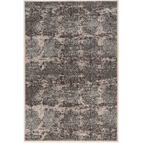 Linon Vintage Clara Grey And Blue Rug - 36x24