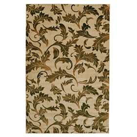 Linon Vintage Amore Sand And Green Rug - 120x96