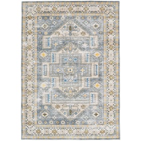 Linon Washable Parson Grey And Beige Rug - 36x24