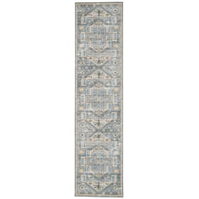 Linon Washable Parson Grey And Beige Rug - 96x24