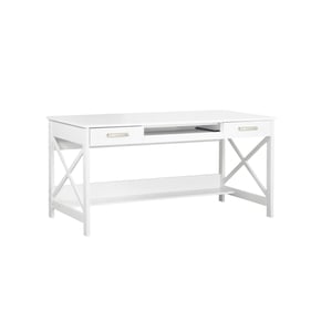 Saint Birch Alaska Rustic White 59.5 Inch Writing Desk