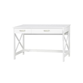 Saint Birch Alaska White 47 Inch Wrinting Desk