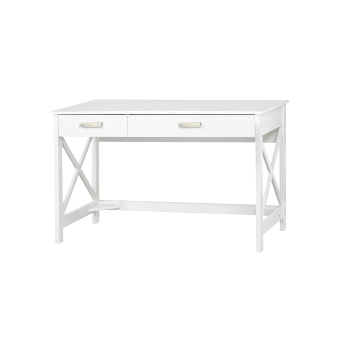 Saint Birch Alaska White 47 Inch Wrinting Desk SANT-SBAK1834WDWW