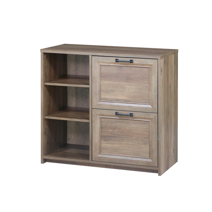 Saint Birch Alaska Oak 2 Drawer File Cabinet with 3 Shelf SANT-SBAK4901LFRO