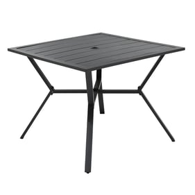 Saint Birch Black Outdoor Dining Square Table