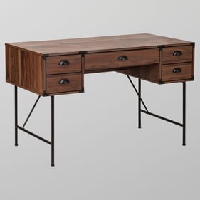 Saint Birch Brunei Walnut 47 Inch Writing Desk