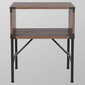 2 Saint Birch Brunei Walnut End Tables