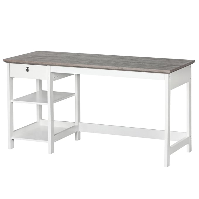 Saint Birch Finley White 59 Inch Writing Desk SANT-SBFL1025WDWG