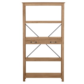 Saint Birch Honduras Rustic Oak Brown 4 Shelf Bookcase