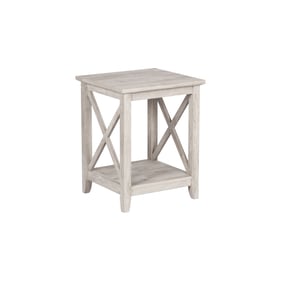 Saint Birch Honduras Gray Wood End Table