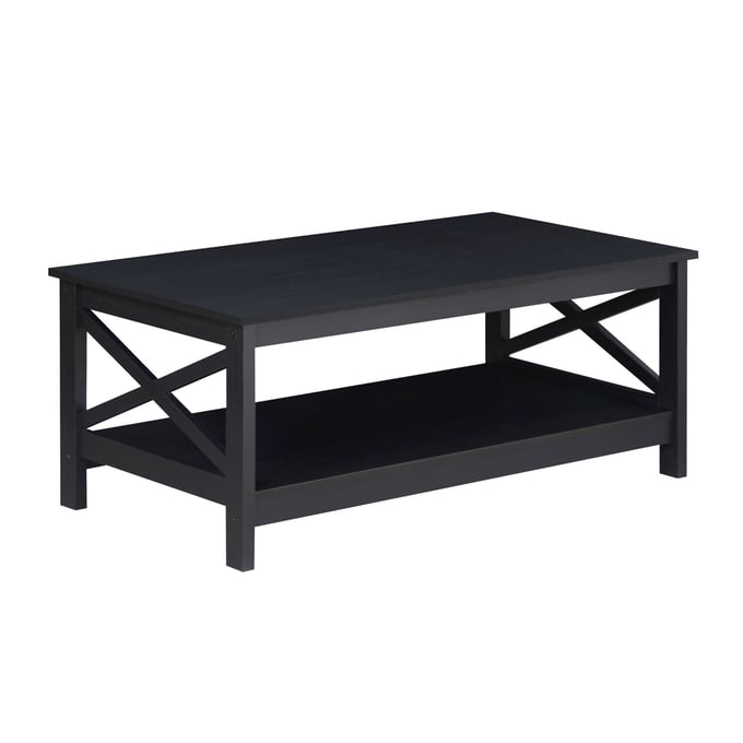 Saint Birch Lambert Black Oak Farmhouse Coffee Table SANT-SBLT8007CTBO