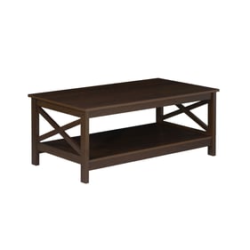 Saint Birch Lambert Brown Farmhouse Rosewood Grain Coffee Table