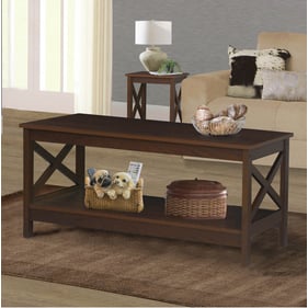 Saint Birch Lambert Brown 3pc Coffee Table Set