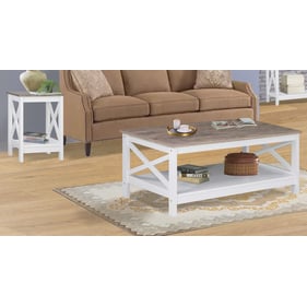 Saint Birch Lambert White 3pc Coffee Table Set