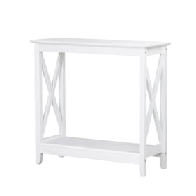 Saint Birch Lambert White Farmhouse Console Table