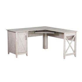 Saint Birch Oxford Gray Farmhouse L Desk