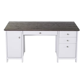 Saint Birch White Heid 59.5 Inch Wood Writing Desk