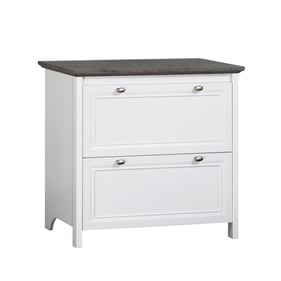 Saint Birch Olivia Gray Oak White File Cabinet