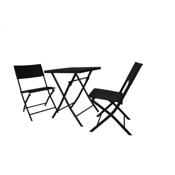 Saint Birch Black 3pc Outdoor Patio set SANT-SBSMFD01BK