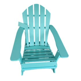 Saint Birch Waterfall Teal Adirondack Rocking Chair