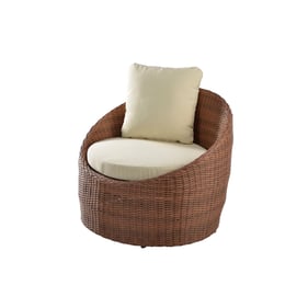 Saint Birch Flora Dark Brown Beige Outdoor Arm Chair