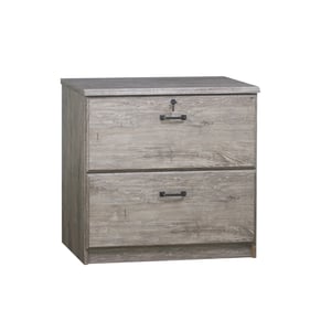 Saint Birch Honduras Gray Oak 2 Drawer Lateral Filing Cabinet