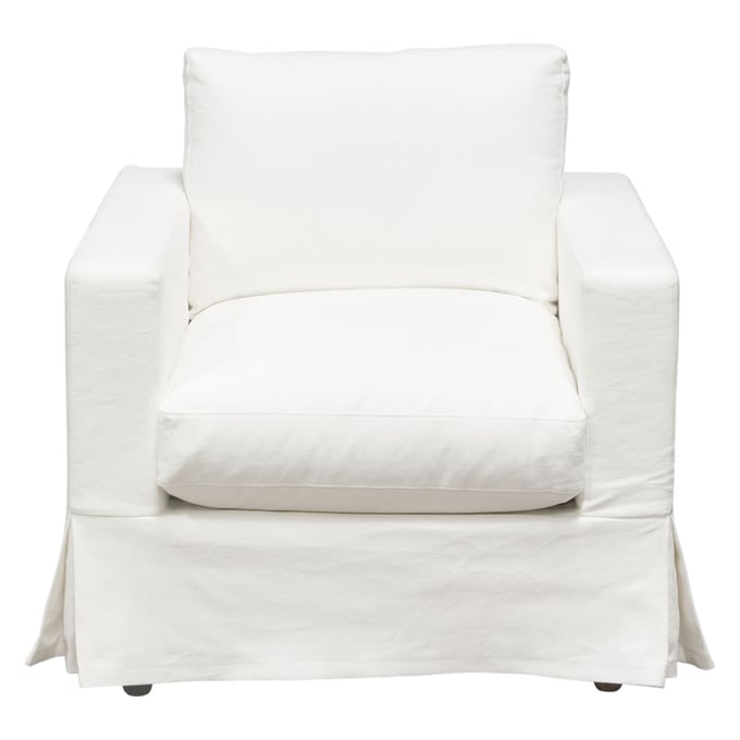 Diamond Sofa Savannah White Slip Cover Chair DMND-SAVANNAHCHWH