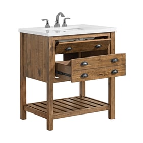 Martin Svensson Monterey Natural Brown 31 Inch Bathroom Vanity