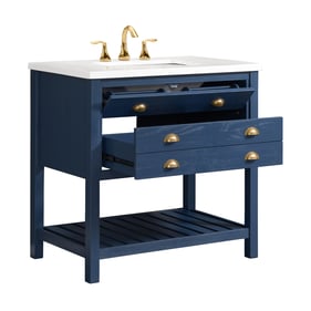 Martin Svensson Monterey Blue 37 Inch Bathroom Vanity