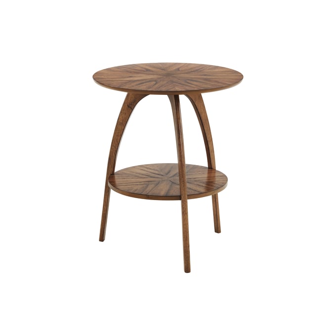 Martin Svensson LAX Nutmeg Brown 20 Inch Round End Table with Storage SBG-8110334