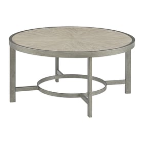 Martin Svensson Corfu White Oak Antiqued Round Coffee Table