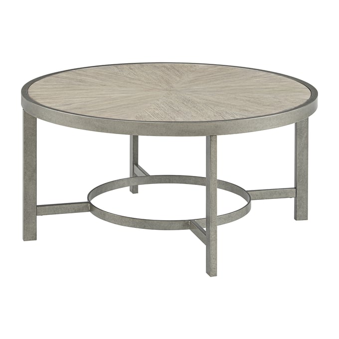 Martin Svensson Corfu White Oak Antiqued Round Coffee Table SBG-8150124