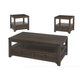 Martin Svensson Lisbon Dark Mocha 3pc Coffee Table Set