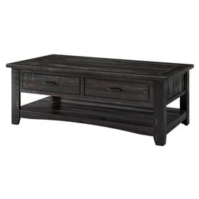 Martin Svensson Rustic Antique Black Pine Coffee Table