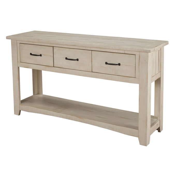 Martin Svensson Rustic Antique White Pine Console Table SBG-890143