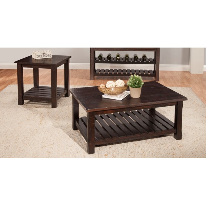 Martin Svensson Barn Door Espresso 3pc Coffee Table Set SBG-890222-OCT-S3