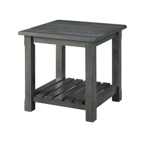 Martin Svensson Barn Door Grey Farmhouse End Table