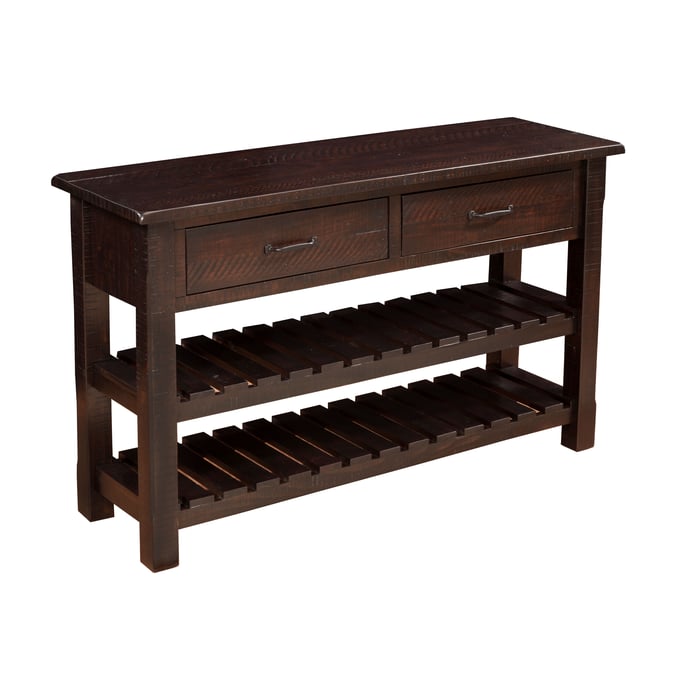 Martin Svensson Barn Door Espresso Farmhouse Console Table SBG-890248