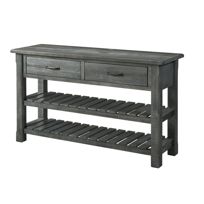 Martin Svensson Barn Door Grey Farmhouse Console Table SBG-890249