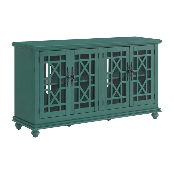 Martin Svensson Elegant Antique Teal Green TV Stand SBG-91001